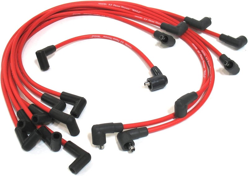 808450 Flame-Thrower Red 8mm 8 Cylinder Spark Plug Wire